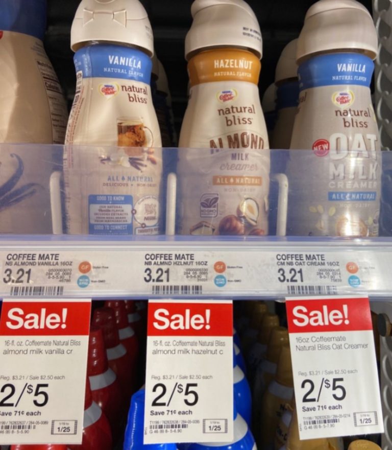 CoffeeMate Natural Bliss Creamer for 1 at Target Southern Savers