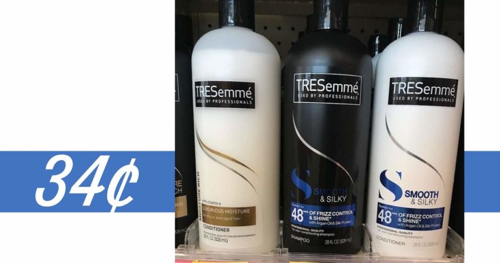 Tresemme Shampoo or Conditioner for 34¢ at CVS Southern Savers