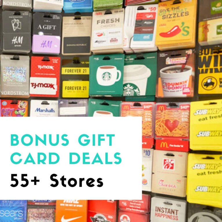 55+ Bonus Gift Card Deals Dining, Retail & More Southern Savers