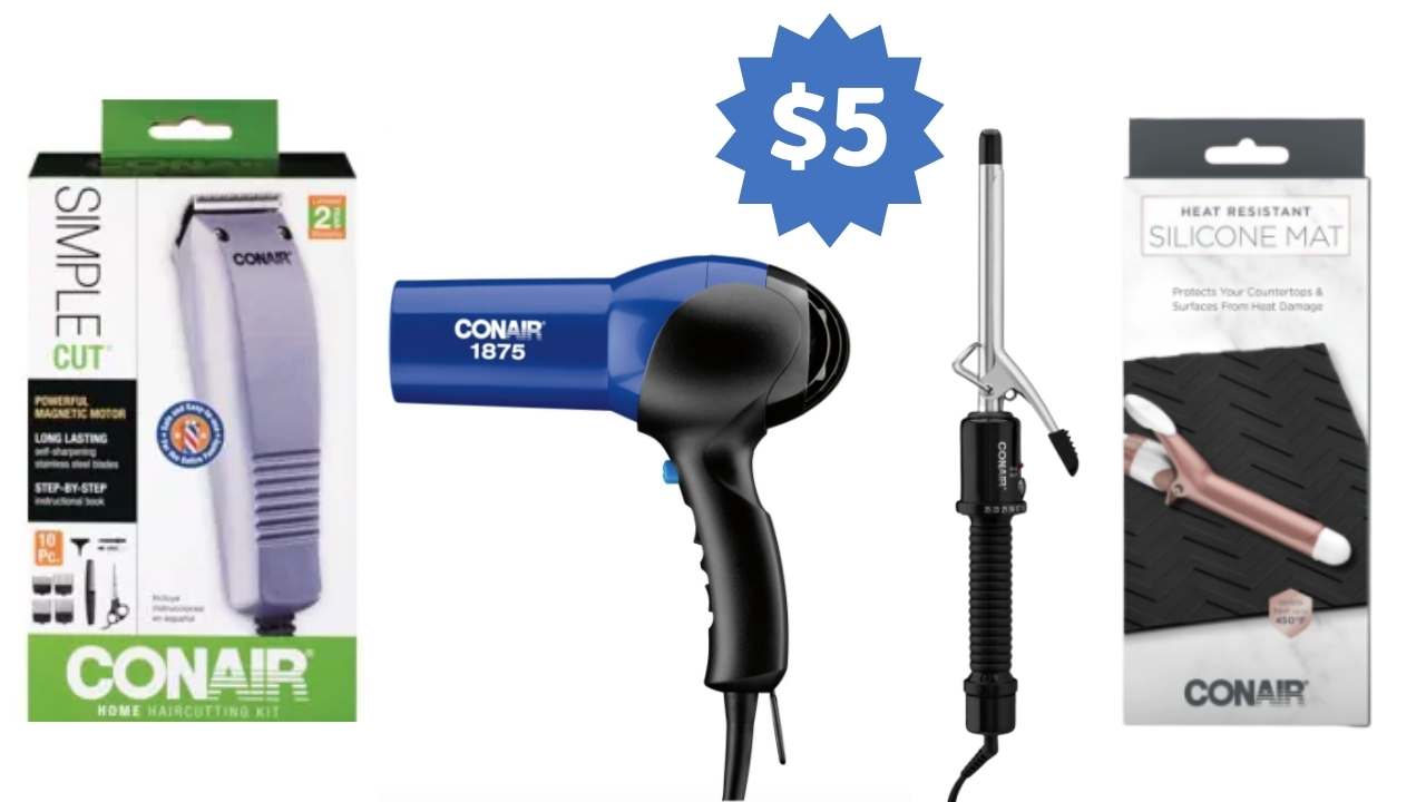 Hair Dryers, Curling Irons, Haircut Kits & More for 5 at CVS