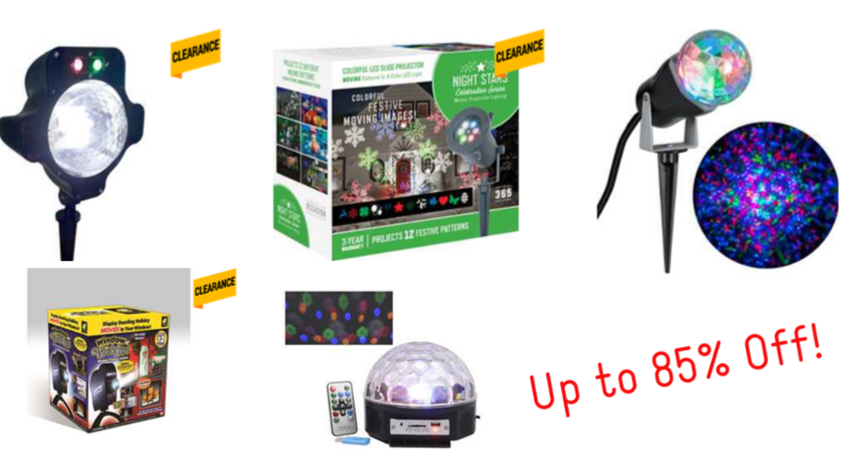 Night Stars Lightshow LED Holiday Motion Projector for 15.99