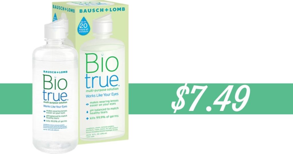 Contact Lens Solution Coupon Makes Biotrue 7.49 Southern Savers