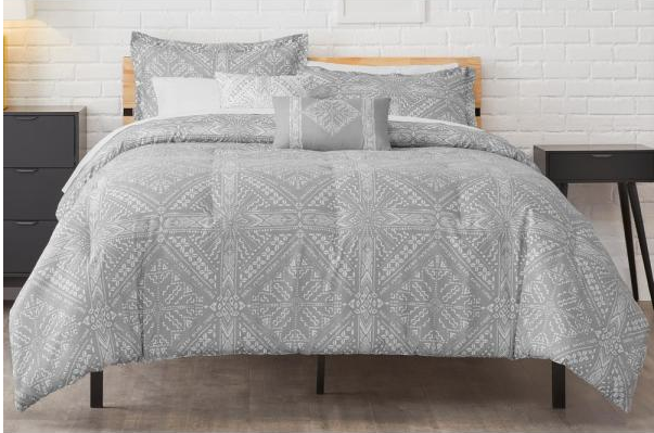 grey diamond comforter set