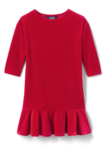 girls velveteen drop waist dress