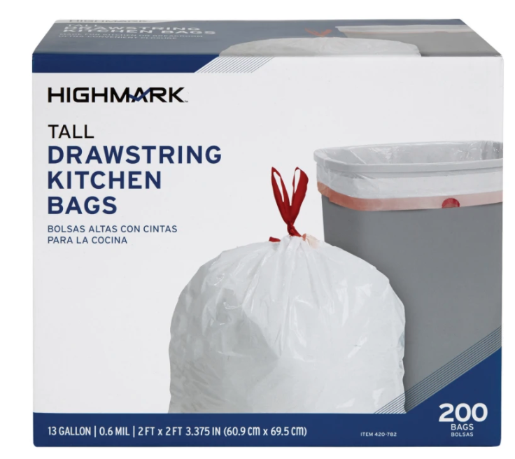 200-count kitchen trash bags