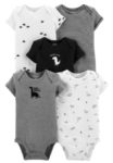 5-pack dinosaur bodysuits