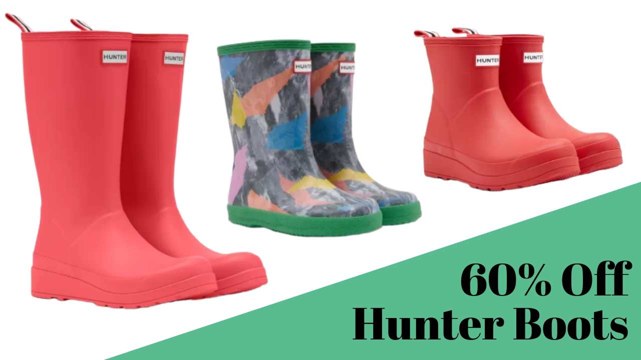 60% off hunter boots