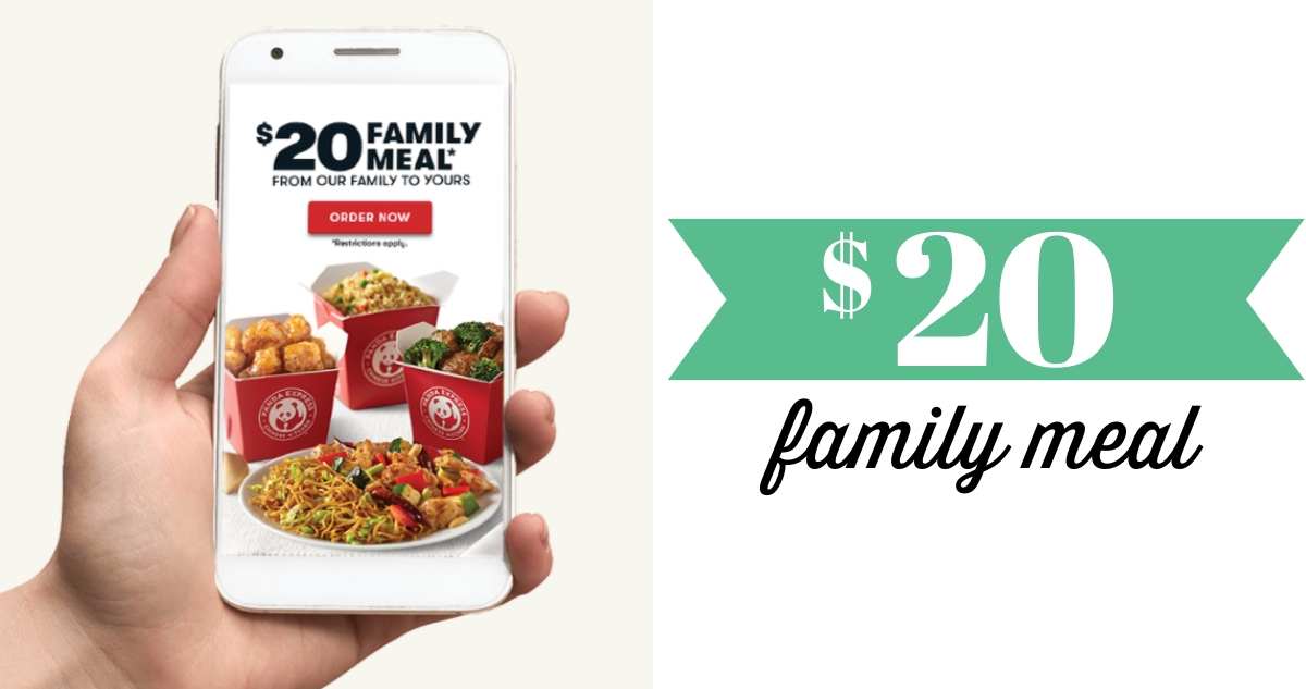 panda express $20 family meal