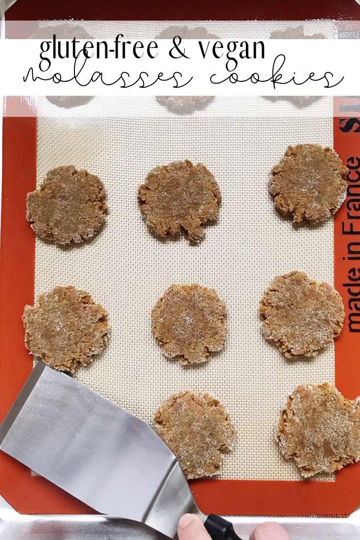 vegan molasses cookies GF