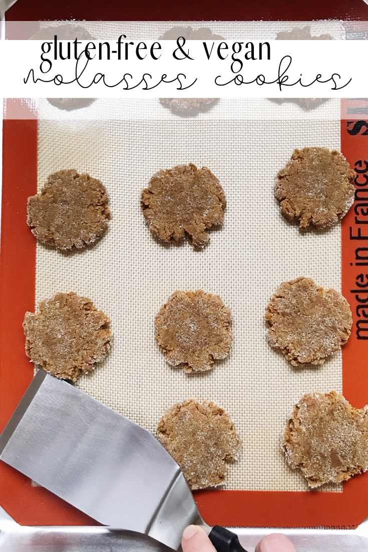 Gluten-Free & Vegan Molasses Cookies