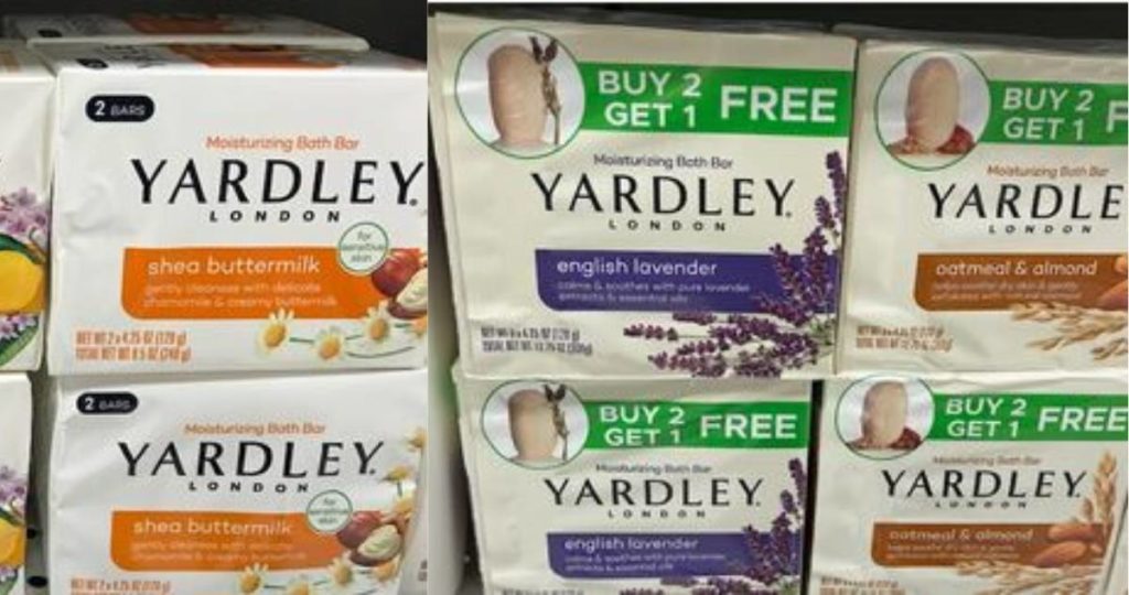 Yardley Bar Soap for 33¢ Per Bar at CVS Southern Savers