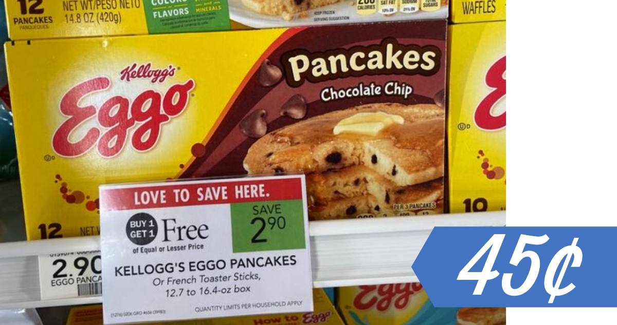 Eggo Pancakes for 45¢ at Publix Southern Savers