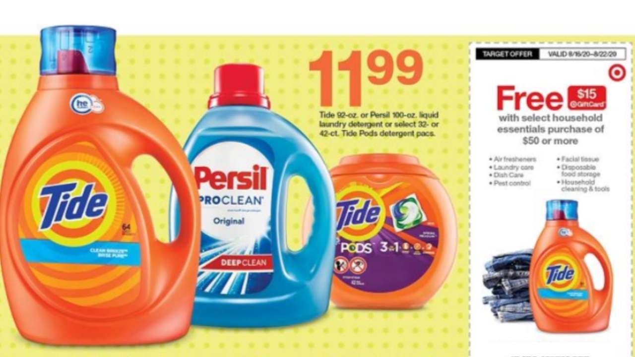 Target Coupon: $15 Gift Card with $50 Household Purchase ...