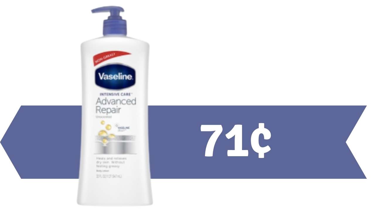 71¢ Vaseline Intensive Care Body Lotion at Target Southern Savers