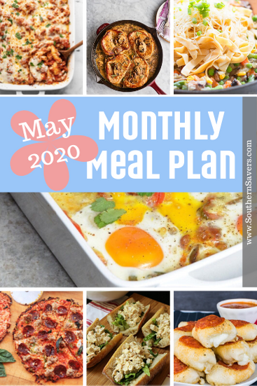 May marks the end of the school year for most families and often a ramping up of end-of-year activities, so this monthly meal plan keeps things simple.
