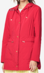 cole haan women's red rain jacket