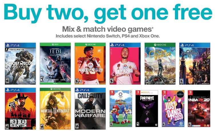 buy 2 get 1 free video game