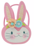 pink felt easter bunny basket