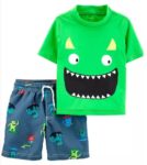 carters monster rashguard set