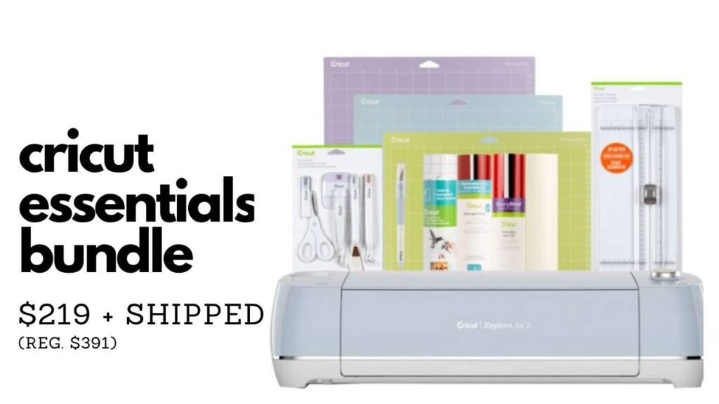Cricut Explore Air 2 + Essentials Bundle for 219 (reg. 391