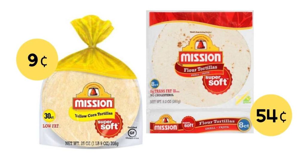 Mission Tortillas for 9¢ at Publix Southern Savers