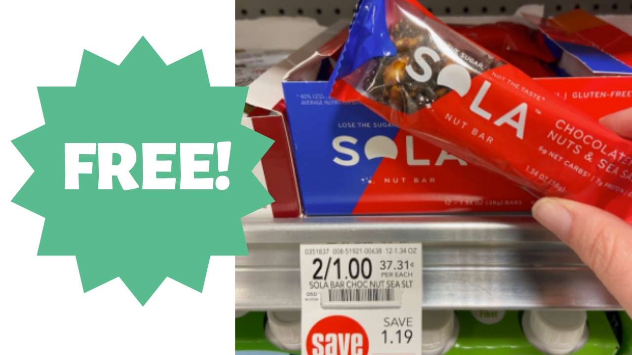 Publix FREE Sola Chocolate, Nuts, & Sea Salt Bar Southern Savers