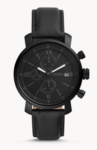 black on black fossil watch