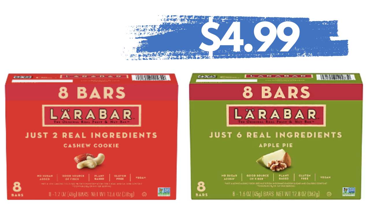 Get Larabar 8Packs for 4.99 at Kroger Southern Savers