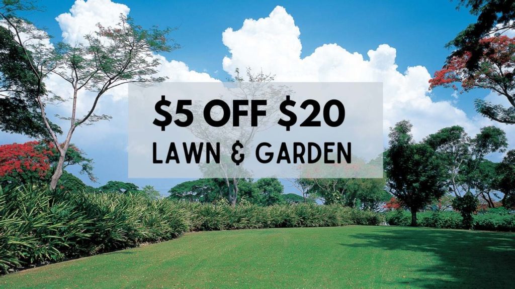 5 off 20 Lawn & Garden Purchase on Amazon Southern Savers