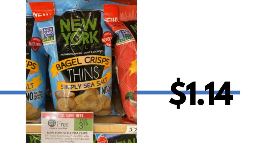 Publix 1.14 New York Style Pita Chips Southern Savers