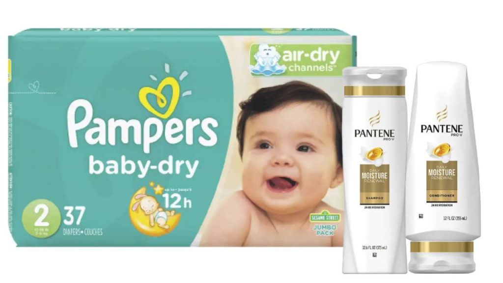 diapers and haircare