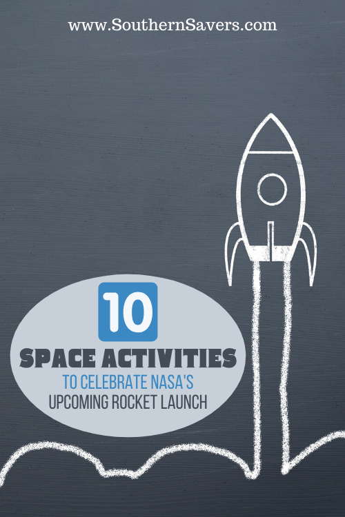 Celebrate NASA's upcoming rocket launch with these 10 fun space activities that include snacks, crafts, and games all about space!