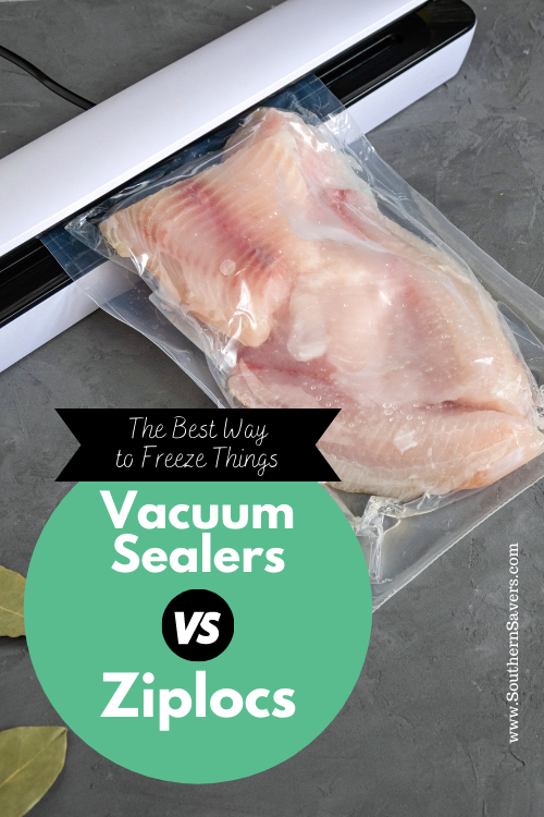 If you're trying to save money by freezing things, then you want to make sure they'll last in the freezer. Here are my thoughts on vacuum sealers vs ziplocs!