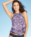 high neck tankini top