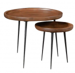 wooden nested tables
