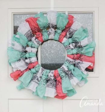 bandana wreath
