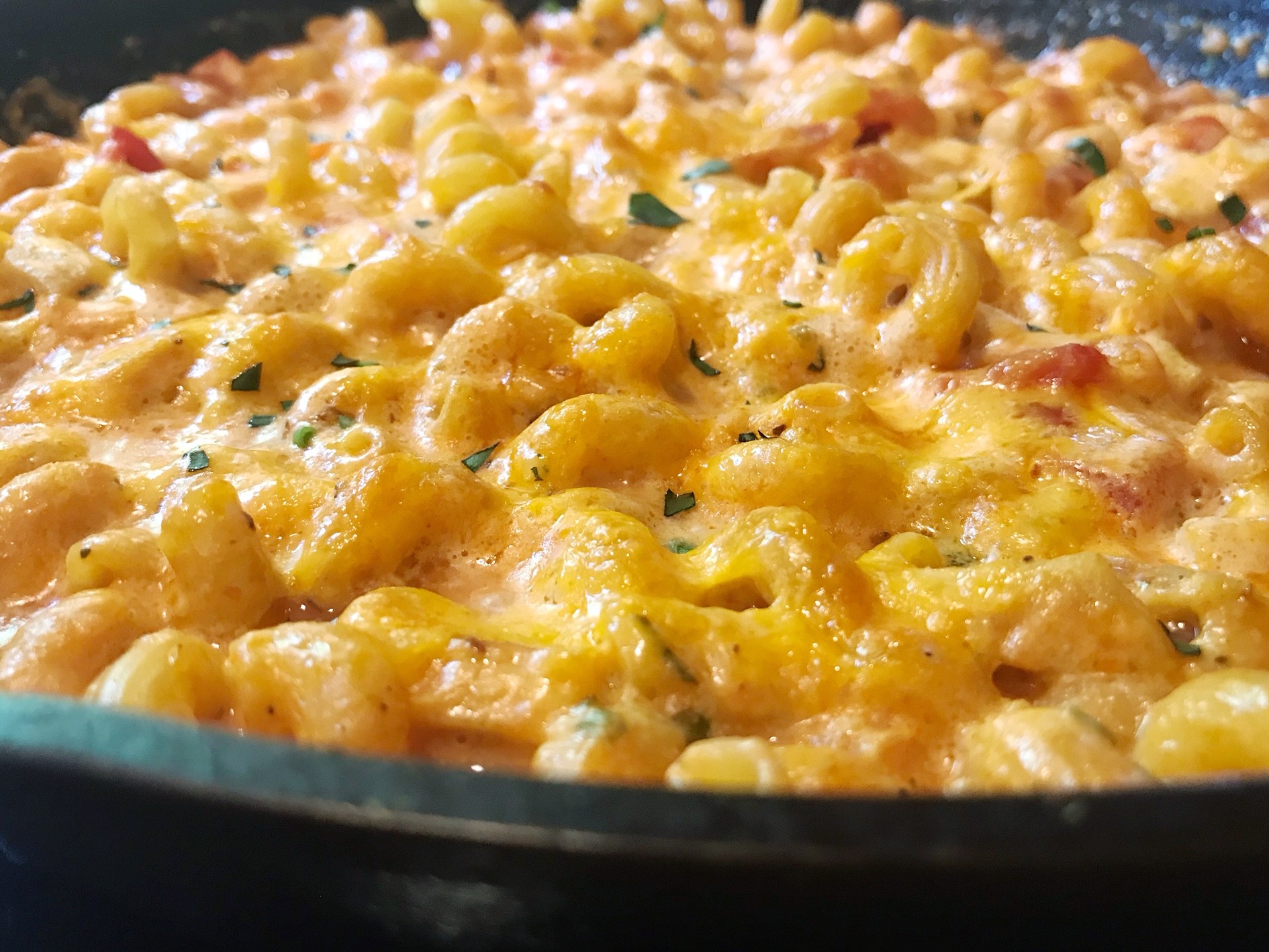 creamy tomato pasta skillet