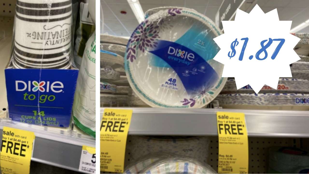 Walgreens Dixie Plates, Cups, & Bowls for 1.87 Southern Savers