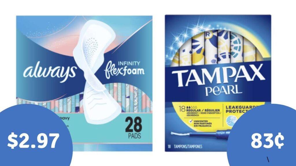 tampax and always