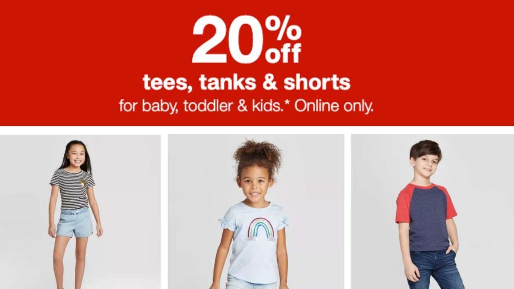 target kids apparel sale