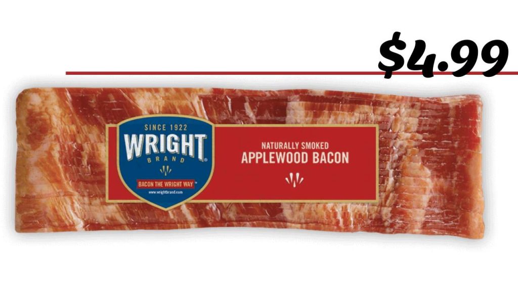 Wright Bacon Coupon 4.99 at Kroger Southern Savers