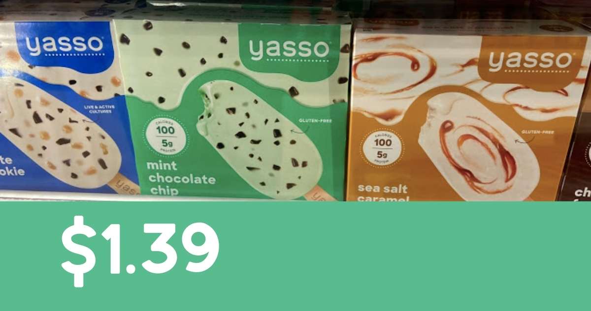 Yasso Frozen Greek Yogurt Bars for just 1.39 at Publix Southern Savers