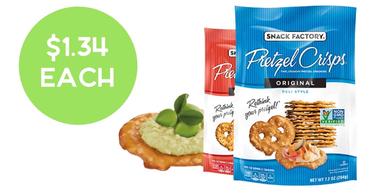 New Snack Factory Printable | $1.34 Pretzel Crisps :: Southern Savers