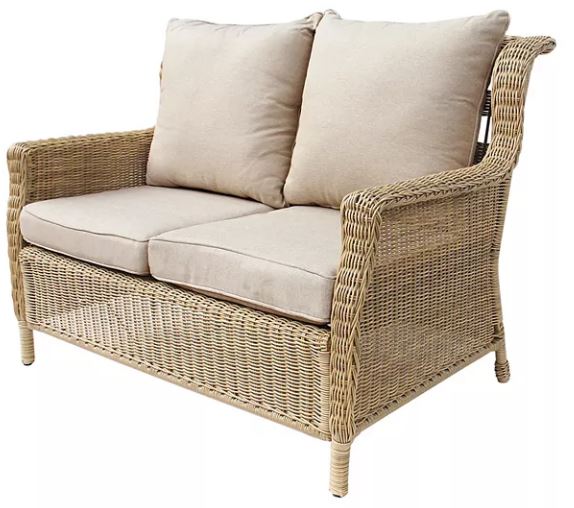 wicker loveseat