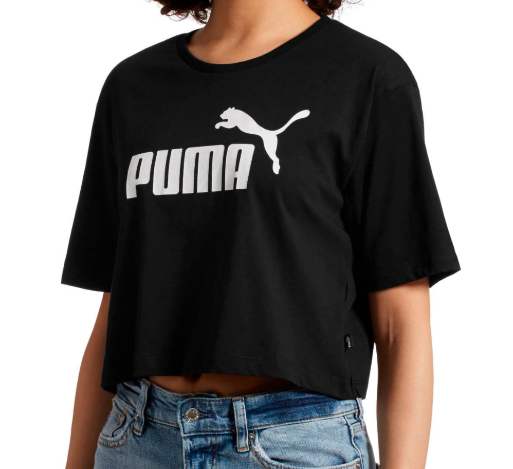 women's cropped logo tee