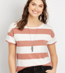 women's striped tee