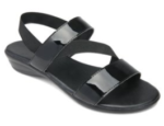 black chance sandals