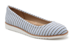 striped ballet flat