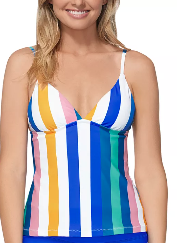 striped tankini top