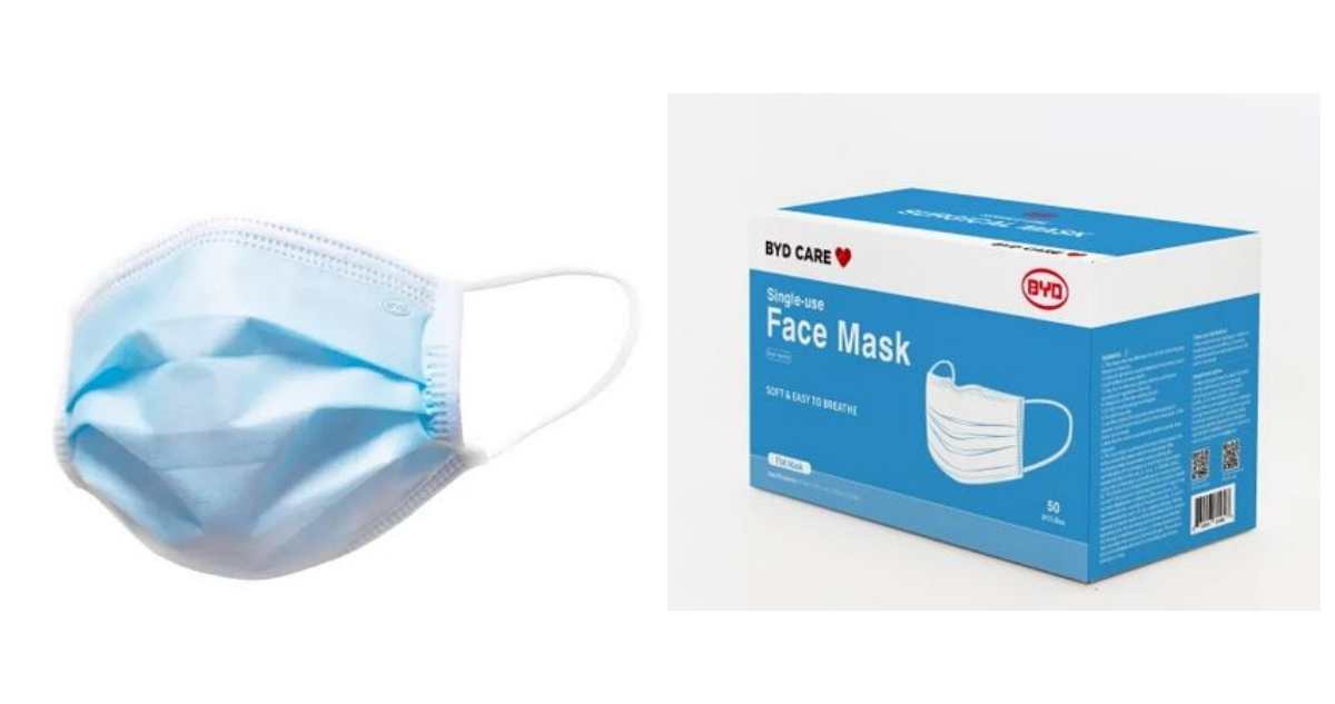 disposable face masks